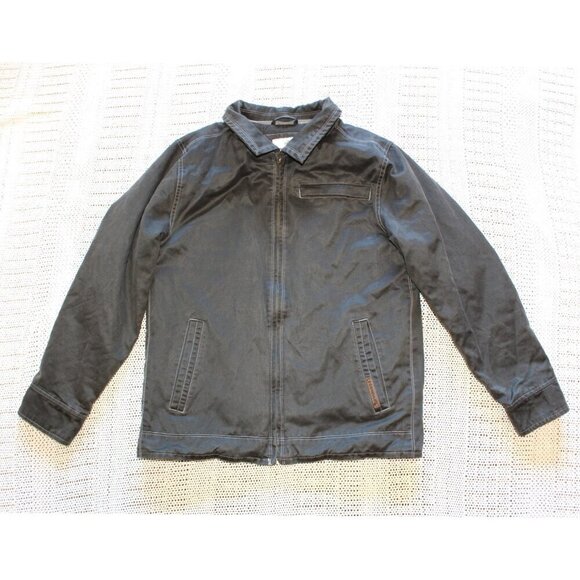 Legendary Whitetails Men's Bomber Wax Jacket size MD Hunting Outdoor Pockets zip - Picture 6 of 9